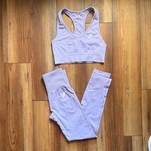 Womens Best Lavender Sports Bra and Leggings Set